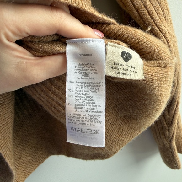 Madewell Cardigan Sweater Tan - Picture 7 of 9